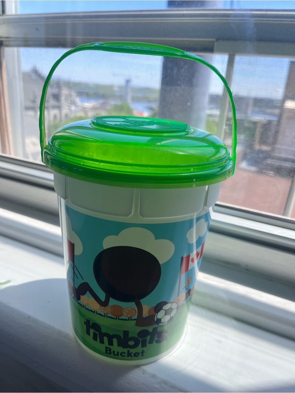 Timbits Green Lid Snack Bucket - Green